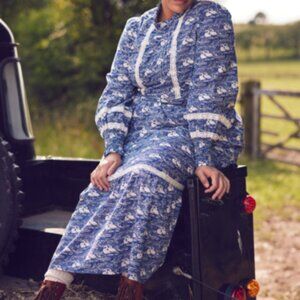 Laura Ashley Joanie Clothing Prairie Swans Maxi Dress Size US18